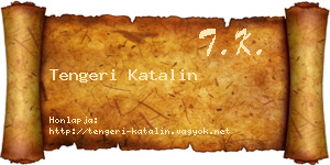 Tengeri Katalin névjegykártya