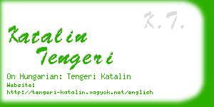 katalin tengeri business card